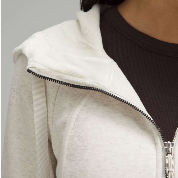 Lululemon NWT Scuba Hoodie *Plush sz 12 Heathered Black/Black - Picture 7 of 8